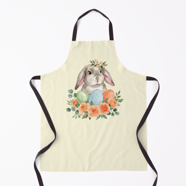 Item preview, Cute Watercolor Floppy Ear Easter Bunny Floral designed and sold by Imaginationbeyond.