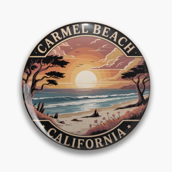 Item preview, Carmel Beach California: Twin Cypress Sunset designed and sold by CircinusStore.