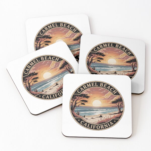 Item preview, Carmel Beach California: Twin Cypress Sunset designed and sold by CircinusStore.