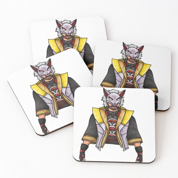 Item preview, Cool Masked Gamer Warrior Character Illustration designed and sold by SumeetCreativeArt.