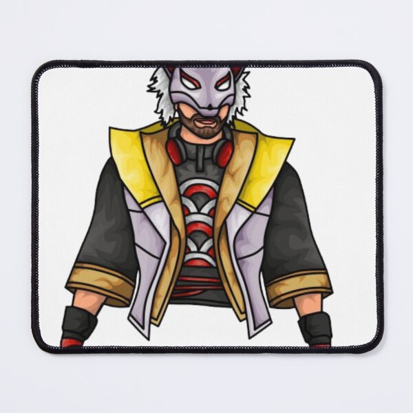 Item preview, Cool Masked Gamer Warrior Character Illustration designed and sold by SumeetCreativeArt.
