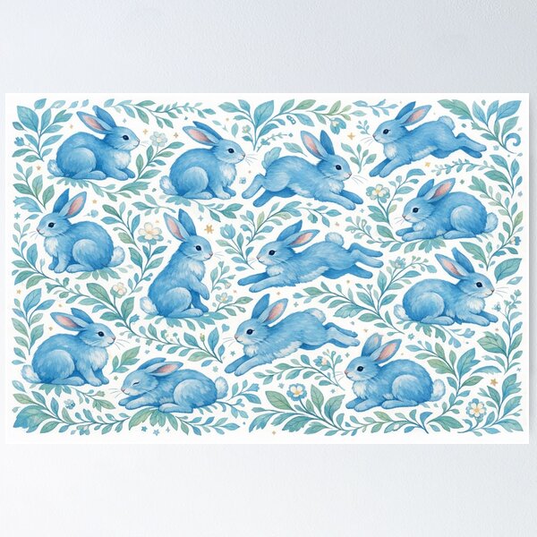 Item preview, Dreamlike Blue Rabbit World designed and sold by Sigtrix.
