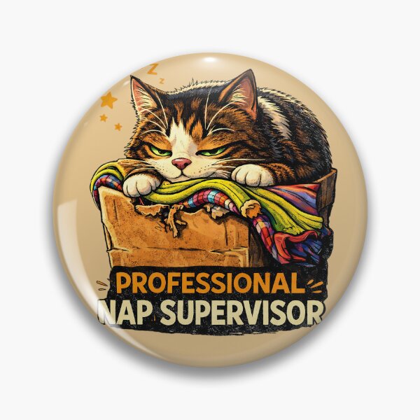 Item preview, Professional Box Quality Control Inspector - Cozy Cat Napper Aesthetic designed and sold by CloudyCatArt.