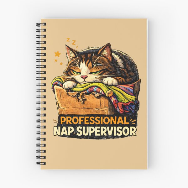 Item preview, Professional Box Quality Control Inspector - Cozy Cat Napper Aesthetic designed and sold by CloudyCatArt.
