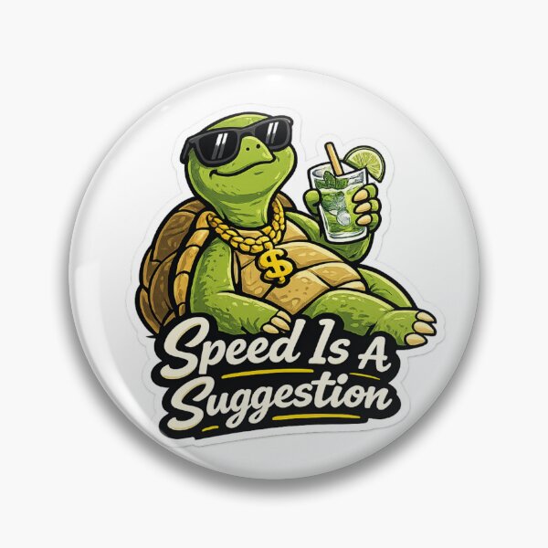 Item preview, Speed Is A Suggestion Turtle – Funny Chill Turtle Cartoon designed and sold by EOVM.