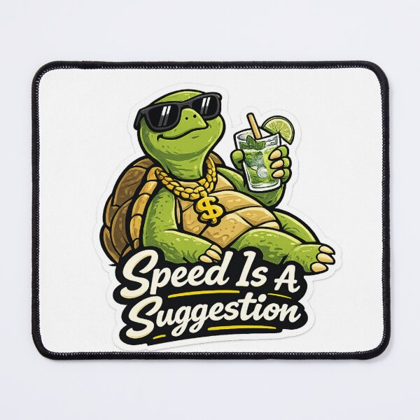 Item preview, Speed Is A Suggestion Turtle – Funny Chill Turtle Cartoon designed and sold by EOVM.