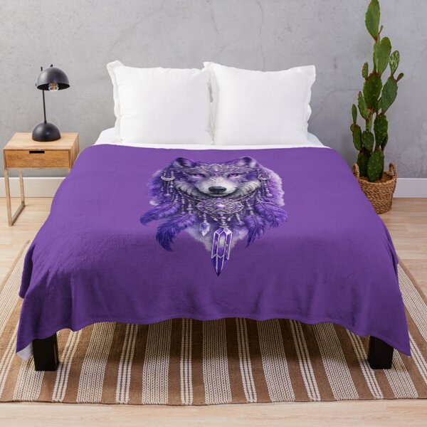 Item preview, Purple Mystic Wolf Spiritual Design designed and sold by Gezonde-Voeding.