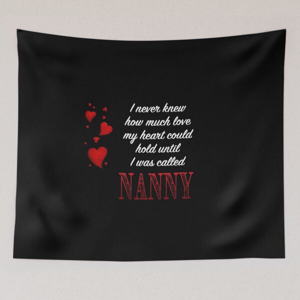 Item preview, I Never Knew How Much Love My Heart Could Hold... Nanny - Black by Amanda M Lucas designed and sold by Amanda Lucas.