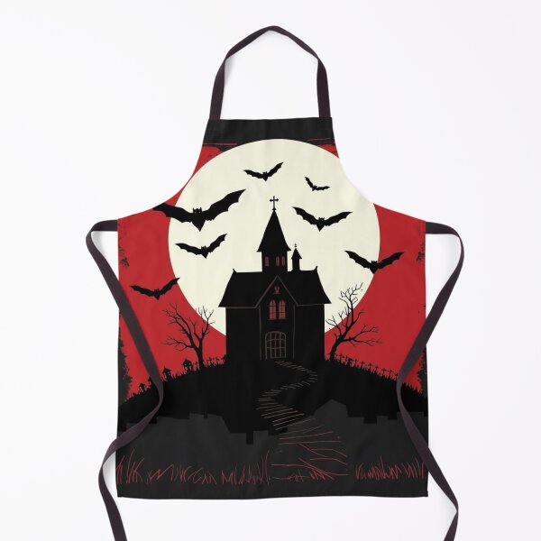 Item preview, Haunted House Under the Blood Moon – Gothic Halloween Art designed and sold by KPDesignLab.
