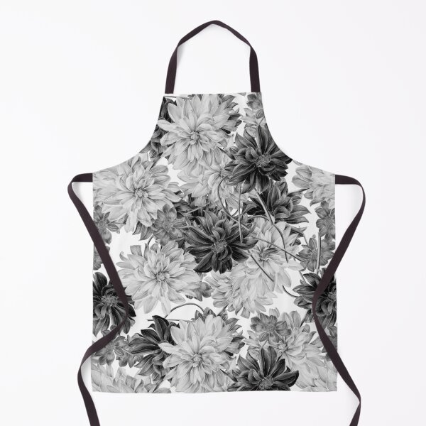 Item preview, Black and White Vintage Flowers designed and sold by PatternTitan.