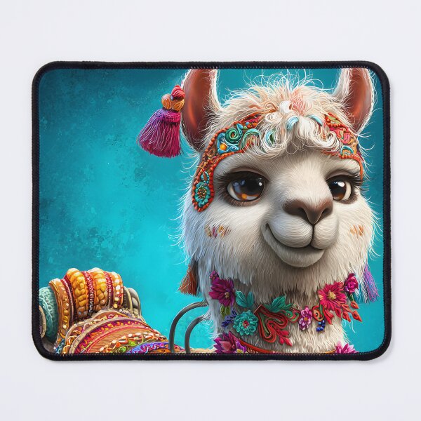 Item preview, Colorful Decorated Alpaca with Intricate Accessories designed and sold by Artessie.