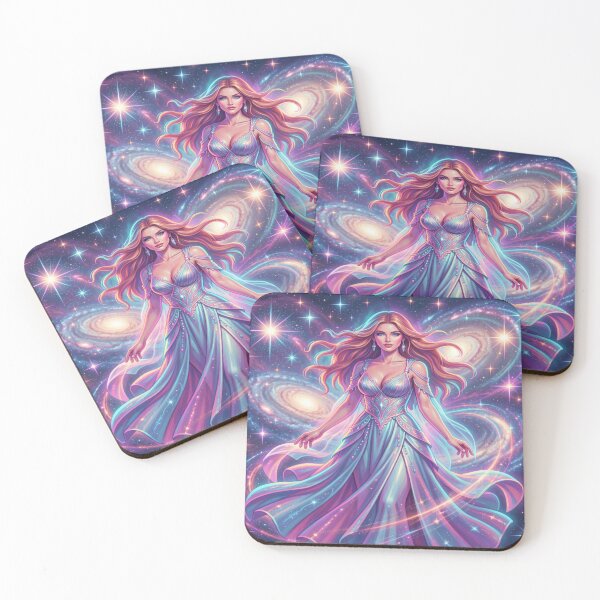 Item preview, Cosmic Goddess in Shimmering Fantasy Light and Celestial Elegance designed and sold by FotoworldEdel.