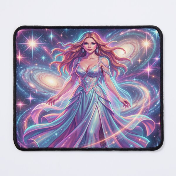Artikelvorschau, Cosmic Goddess in Shimmering Fantasy Light and Celestial Elegance entworfen und verkauft von FotoworldEdel.