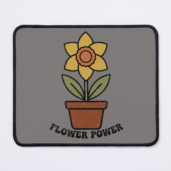 Item preview, Flower Power - Vintage Distressed Boho Floral Art designed and sold by The Bold Line Studio.