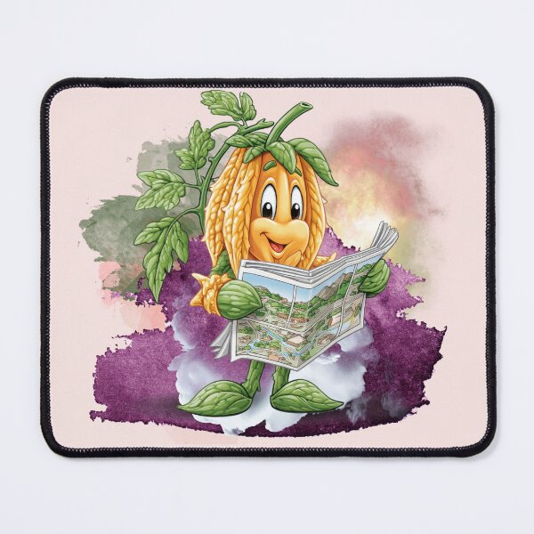 Item preview, Cute Corn Character Reading Newspaper | Funny Vegetable Cartoon designed and sold by ChenEngEng.
