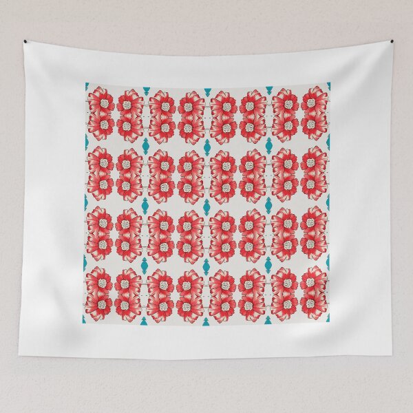 Item preview, Harmonious Repeating Red Petals Pattern designed and sold by regiseti.