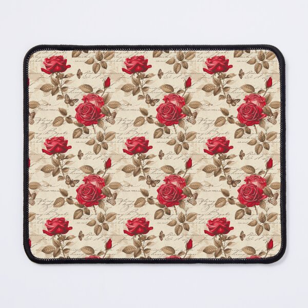 Item preview, Vintage Red Floral Pattern designed and sold by LouieVanille.