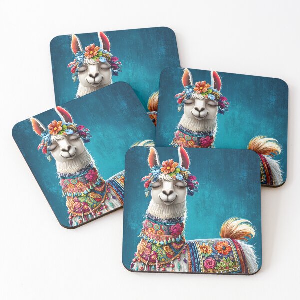 Item preview, Colorful Decorated Alpaca with Intricate Accessories designed and sold by Artessie.