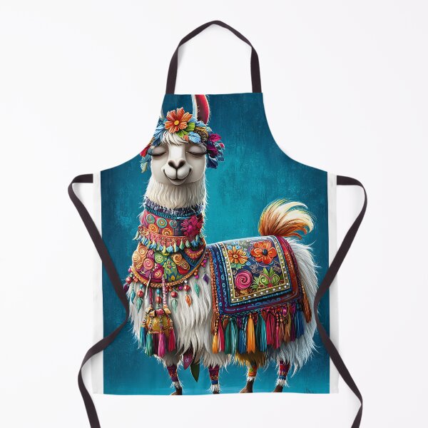 Item preview, Colorful Decorated Alpaca with Intricate Accessories designed and sold by Artessie.