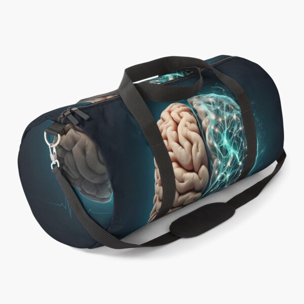 Item preview, Split Brain Anatomy and Glowing Neural Network | Tech & Biology Art designed and sold by MouradStudio.