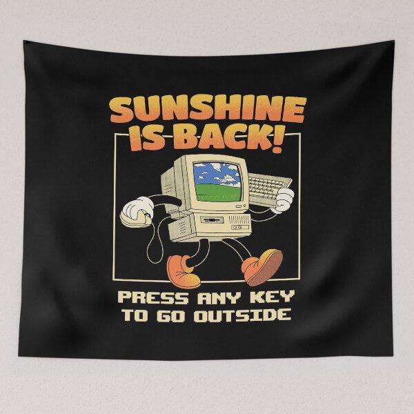 Item preview, Sunshine Is Back Retro Computer designed and sold by sachpica.