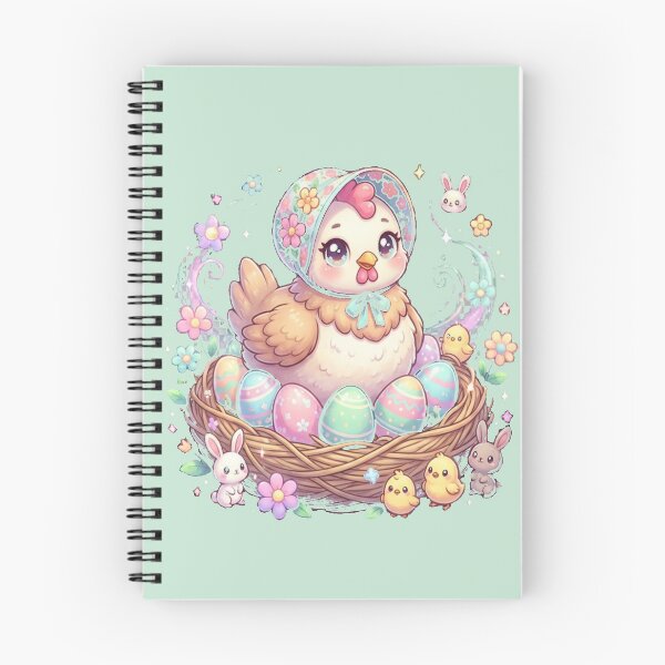 Item preview, Cute Hen Sitting on a Nest of Easter Eggs designed and sold by FireOrchid.