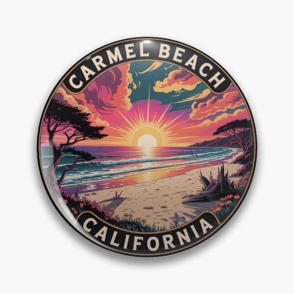 Item preview, Carmel Beach California: Colorful Twin Cypress designed and sold by CircinusStore.