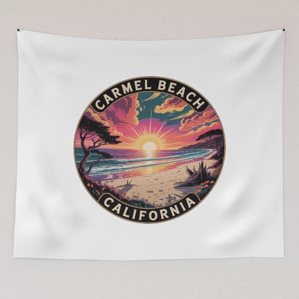 Item preview, Carmel Beach California: Colorful Twin Cypress designed and sold by CircinusStore.