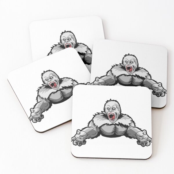 Item preview, White King Kong Giant Gorilla Powerful Beast Design designed and sold by SumeetCreativeArt.