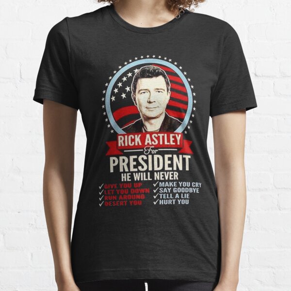 rick astley tour t shirt