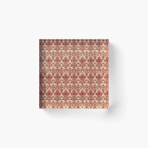 Item preview, Vintage Red Damask Pattern designed and sold by LouieVanille.