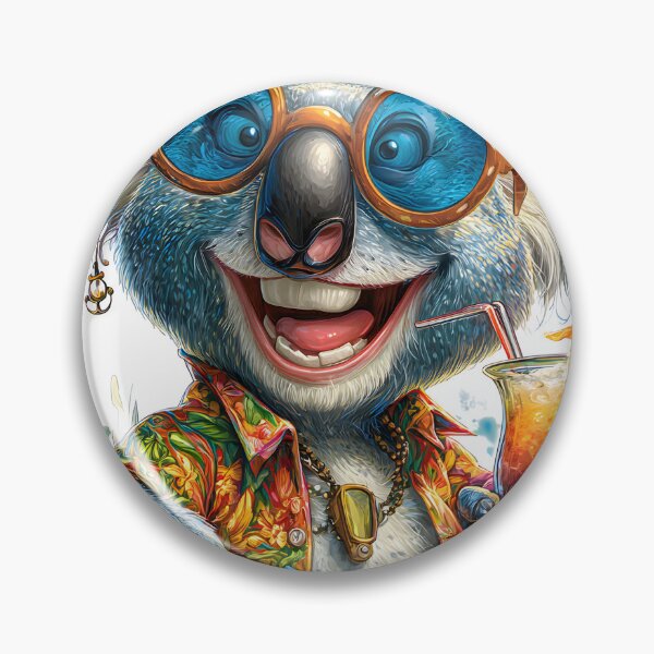 Item preview, Stylish Koala with a Colorful Drink in Hand designed and sold by Artessie.