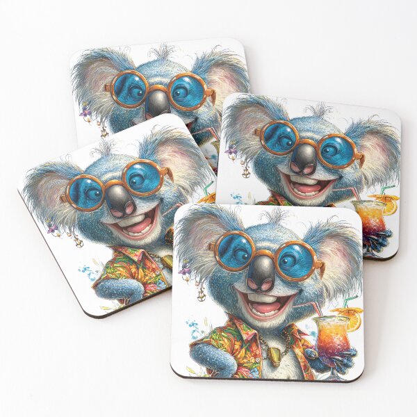 Item preview, Stylish Koala with a Colorful Drink in Hand designed and sold by Artessie.