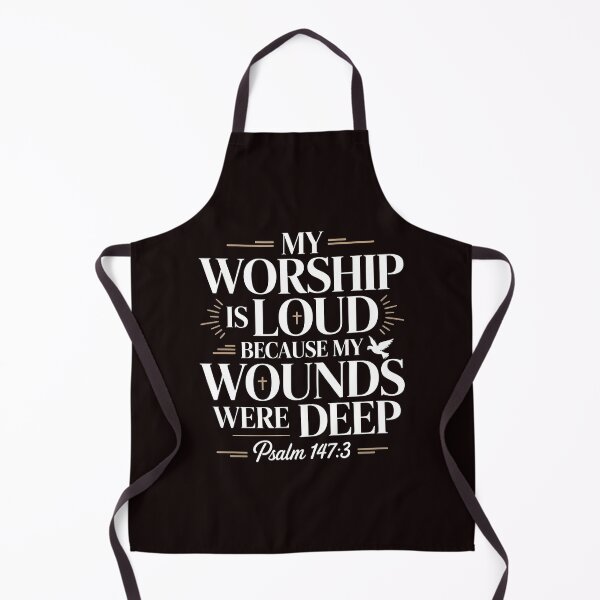 Item preview, My Worship Is Loud Because My Wounds Were Deep Psalm – Christian Bible Verse Faith Design designed and sold by Redgiant87x.