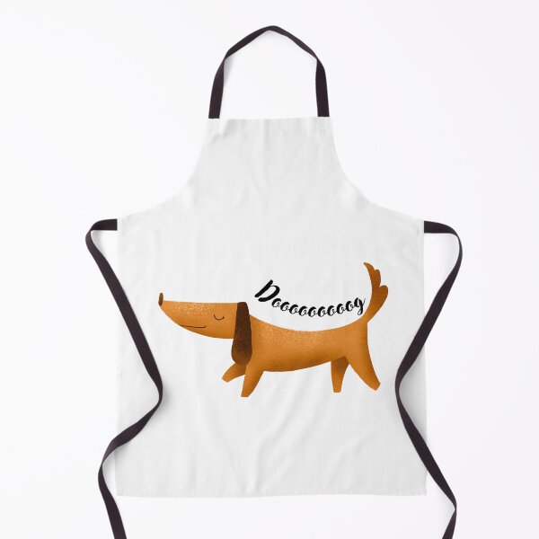 Item preview, Funny Colorful Dachshund “Doooog” Typography Design designed and sold by Pryhozha.