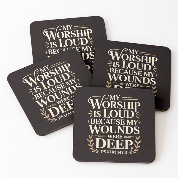 Item preview, My Worship Is Loud Because My Wounds Were Deep Psalm – Christian Faith Psalm 147:3 designed and sold by Redgiant87x.