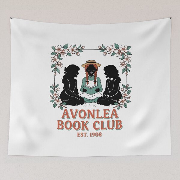 Aperçu de l'œuvre Anne... la maison aux pignons verts Club de lecture d'Avonlea Est. 1908 créée et vendue par Fenay Designs.