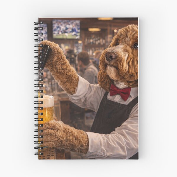 Item preview, Cockapoo Barman Pouring a Pint designed and sold by Paul Thompson Photography.