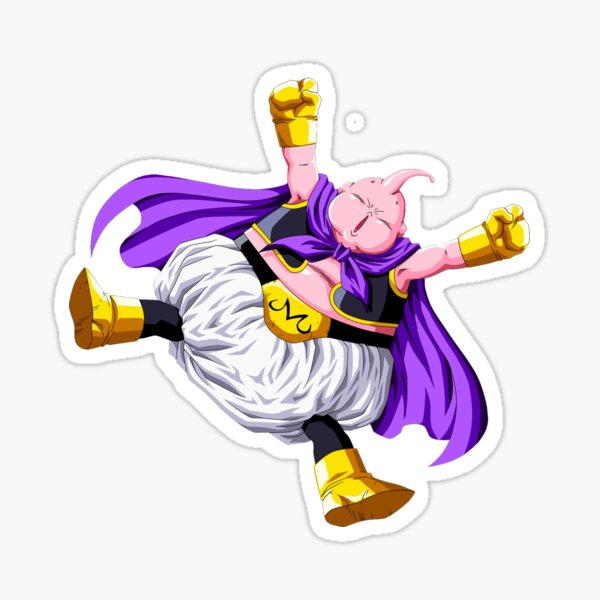 Majin Buu Sticker for Sale by Packpellets