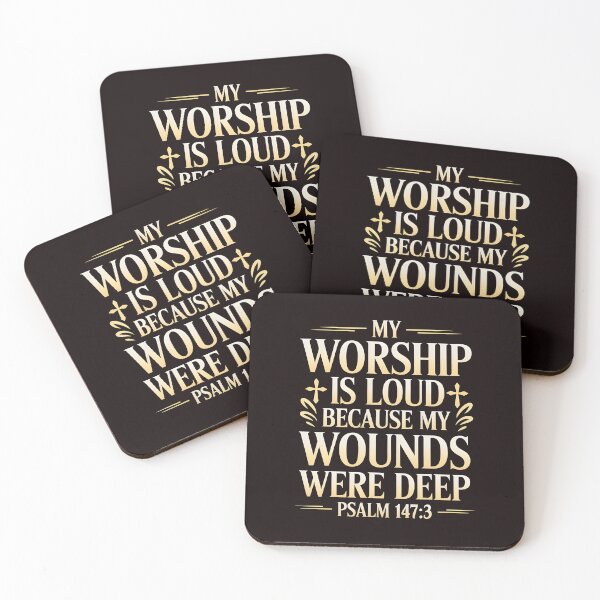Item preview, My Worship Is Loud Because My Wounds Were Deep Psalm – Bible Verse Christian Message designed and sold by Redgiant87x.