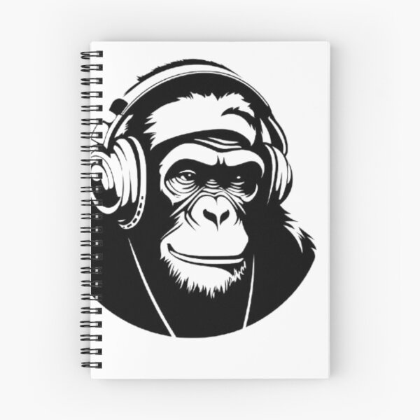 Item preview, Cool Chimpanzee DJ with Headphones Music Monkey Design designed and sold by SumeetCreativeArt.