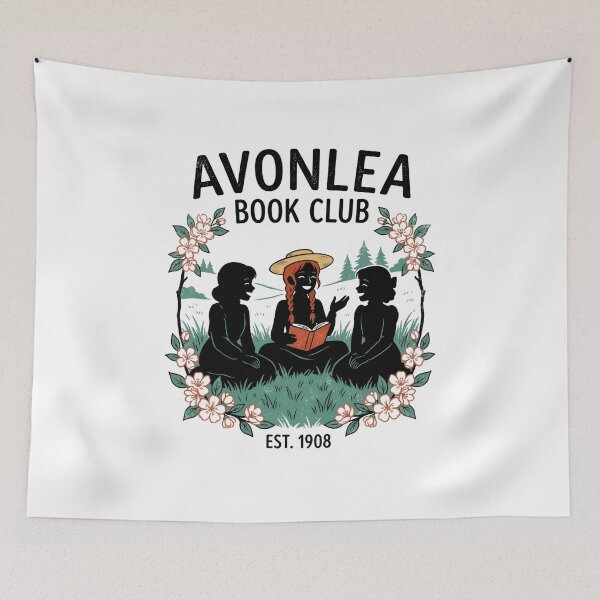 Aperçu de l'œuvre Avonlea Book Club Est 1908 Anne Of Green Gables Floral créée et vendue par Fenay Designs.