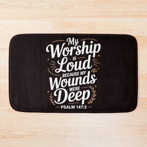 Item preview, My Worship Is Loud Because My Wounds Were Deep Psalm – Christian Worship Psalm 147:3 designed and sold by Redgiant87x.