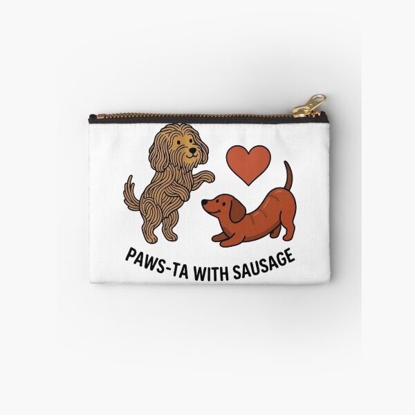 Item preview, Paws-ta with Sausage – Funny Dog Pasta Pun Design designed and sold by aiqdelicia.