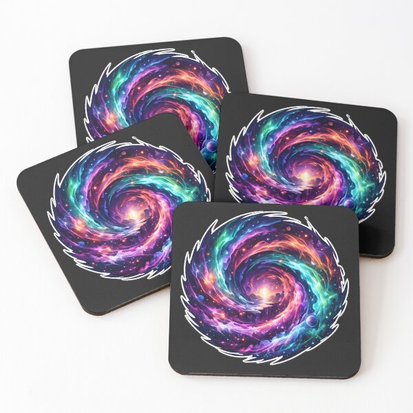 Item preview, Cosmic Neon Galaxy Vortex Spiral designed and sold by Orca Chuckle Studios.