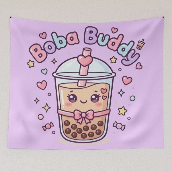 Item preview, Boba buddy  designed and sold by DoneAndDusted.