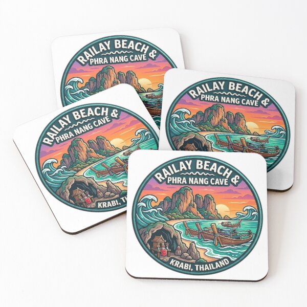 Item preview, RAILWAY BEACH & PHRA NANG CAVE designed and sold by likbatonboot.