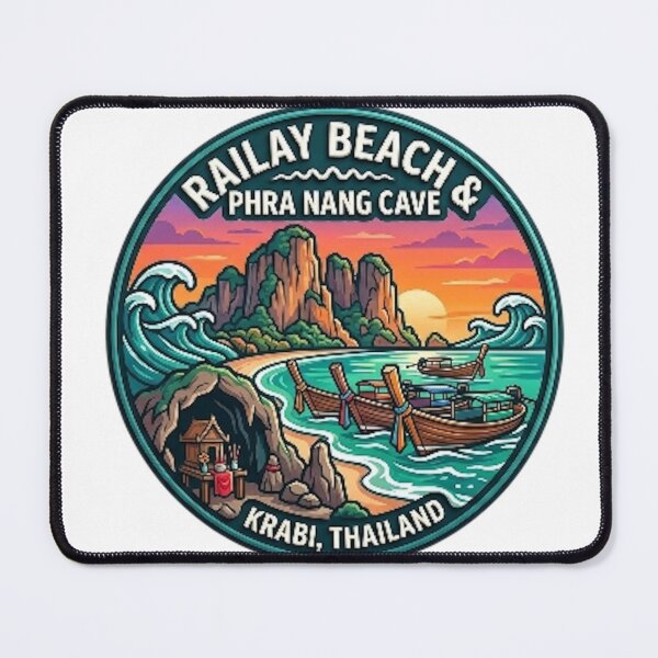 Item preview, RAILWAY BEACH & PHRA NANG CAVE designed and sold by likbatonboot.
