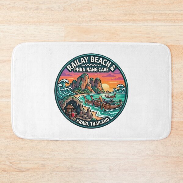Item preview, RAILWAY BEACH & PHRA NANG CAVE designed and sold by likbatonboot.