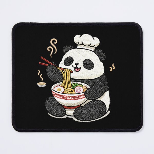 Item preview, Cute Panda Ramen Chef Embroidery Patch – Kawaii Panda Cooking Noodles – Happy Foodie Animal Design designed and sold by ColorSplash123.